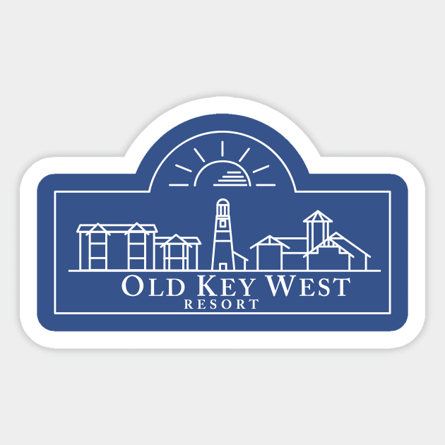 Old Key West Sticker by Lunamis